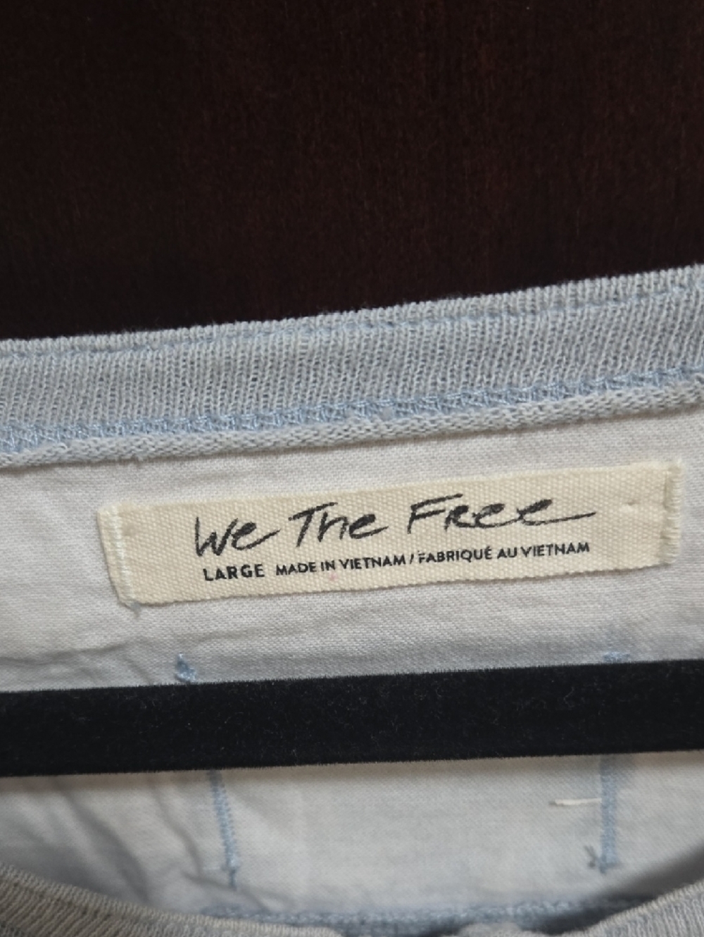 We The Free Light Blue Henley Top - Picture 2 of 8
